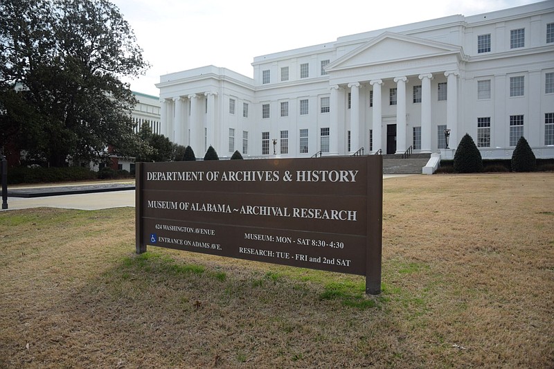 The Alabama Department of Archives and History is seen Feb. 8. / Alabama Reflector photo by Brian Lyman