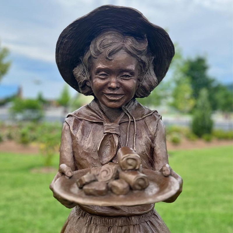 Contributed Photo / The Little Debbie sculpture at Little Debbie Park in Collegedale, pictured Thursday, was created by Chattanooga artist Alex Paul Loza.