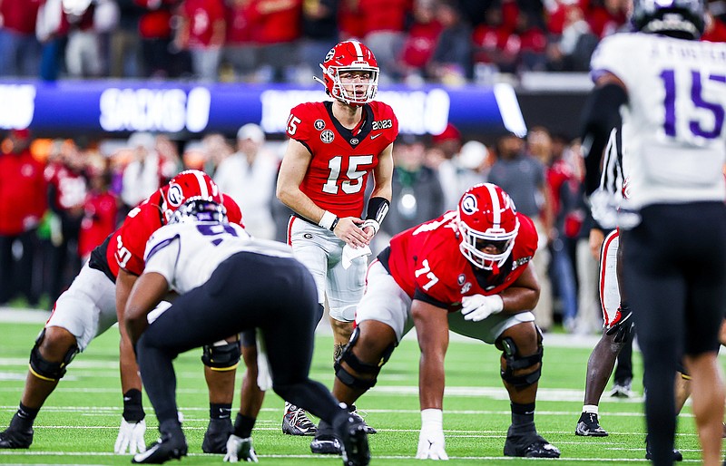 Georgia football QB race is over. Junior Carson Beck is the starter.