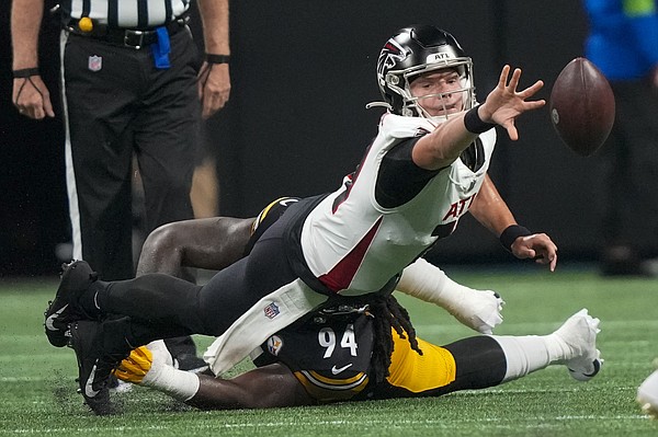 Tampa Bay Buccaneers linebacker Markees Watts (58) runs toward the ball  carrier during an NFL preseason football game against the Pittsburgh  Steelers, Friday, Aug. 11, 2023, in Tampa, Fla. (AP Photo/Peter Joneleit