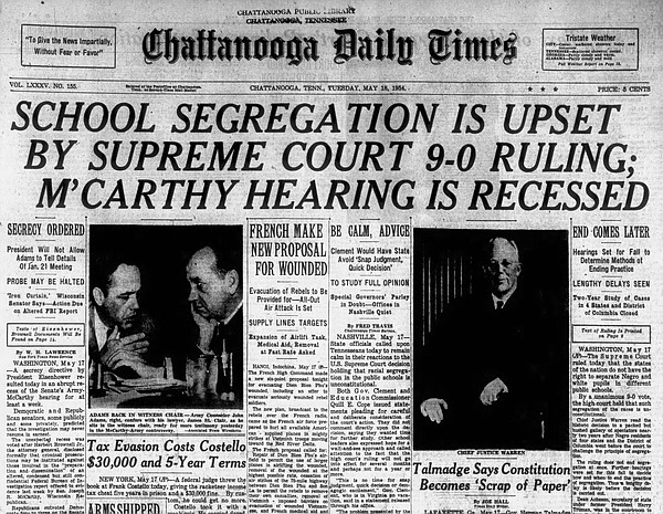 Tennessee history: Looking back at the Southern reaction to Brown v. Board - Vimarsana News