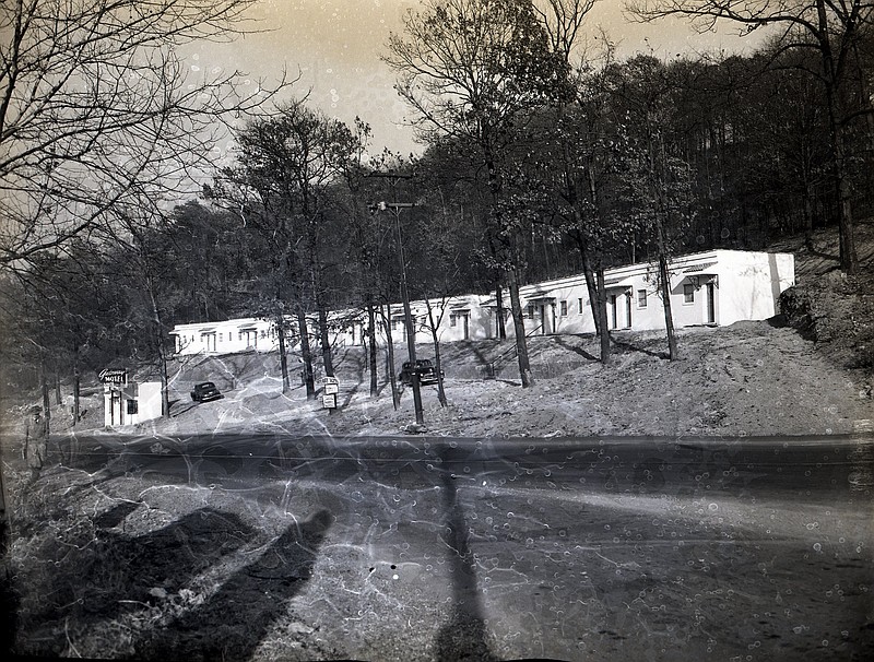Chattanooga News-Free Press archive photo via ChattanoogaHistory.com / The Gateway Hotel on Missionary Ridge forms an entrance to East Ridge. The motor court was built in the early 1950s at a cost of $100,000.