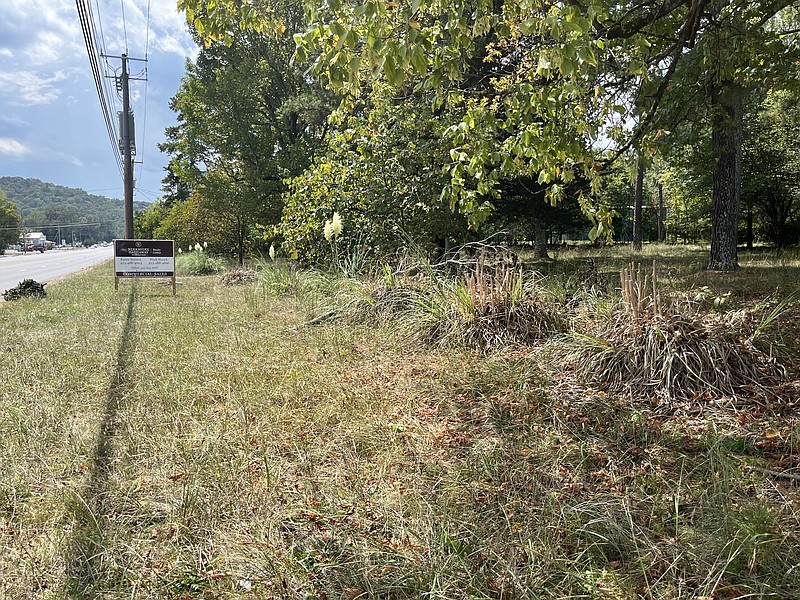 Photo by Dave Flessner / Hamilton County planners voted against recommending a zoning change for this vacant site at 7731 Hixson Pike, which developer Steve Hunt wants to use to build another self-storage facility.