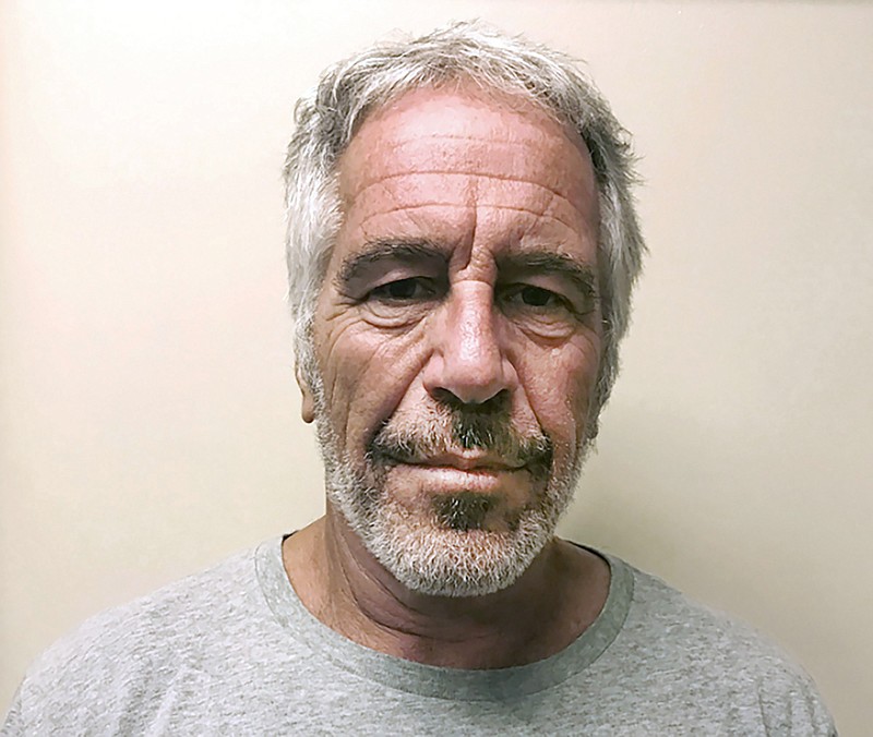 FILE - This March 28, 2017, photo provided by the New York State Sex Offender Registry shows Jeffrey Epstein. JPMorgan Chase has agreed to pay $75 million to the U.S. Virgin Islands to settle claims that the bank enabled the sex trafficking acts of financier Jeffrey Epstein. JPMorgan said Tuesday, Sept. 26, 2023 that $55 million of the settlement will go toward local charities and assistance for victims. (New York State Sex Offender Registry via AP, File)