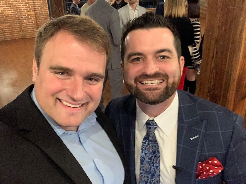 Contributed photo/ Pat Hilton, left, said he invested $200,000 into the hydrogen plant venture run by the Chattanooga accountant Jonathan Frost, right. Like several other of Frosts former clients and investors, he suspects his money may have gone into a Ponzi scheme.