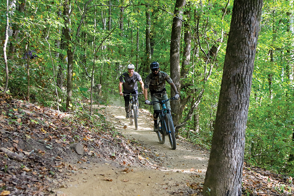 Staff photo by Olivia Ross / Trails have opened for cyclists at Waldens Ridge Park.