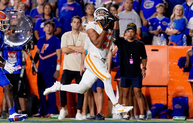 Tennessee Athletics photo / Tennessee must play the rest of this season without fifth-year senior receiver Bru McCoy, who was not only valuable as a pass catcher but as a perimeter blocker.