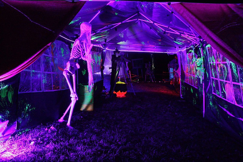 Contributed Photo / Homeowner Adam Lingle said the scares in his family's Halloween display are best experienced as a walk-through.