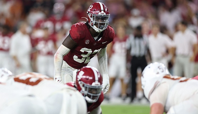 Crimson Tide photos / Alabama redshirt sophomore linebacker Deontae Lawson and his fellow Crimson Tide defenders are preparing this week for the Southeastern Conference's top rushing attack.