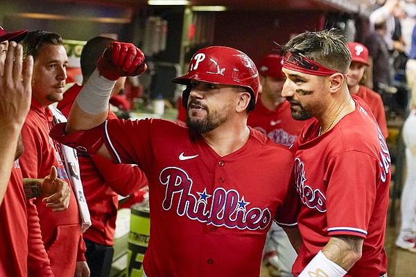 Kyle Schwarber makes history as Phillies move one game away from World  Series