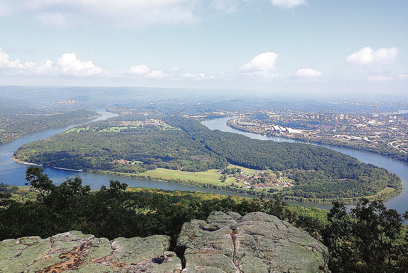 Getty Images / A vista of the Tennessee River and Moccasin Bend in Chattanooga.