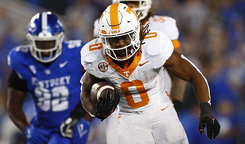 Tennessee Athletics photo / Tennessee junior running back Jaylen Wright notched his fifth 100-yard rushing game of the season Saturday night at Kentucky.