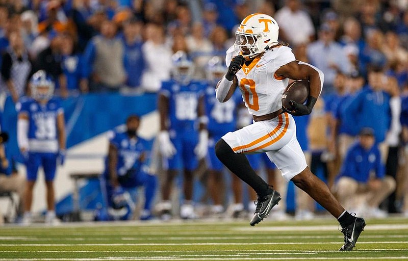 Tennessee Athletics photo / Tennessee junior running back Jaylen Wright has averaged 9.7 yards per carry during his three meetings against Kentucky.