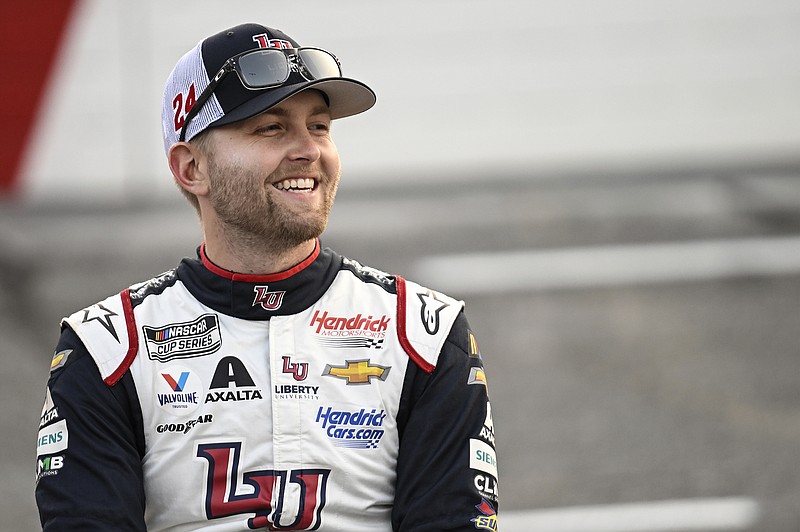AP file photo by Matt Kelley / Hendrick Motorsports driver William Byron won the pole position in Saturday qualifying for Sunday's NASCAR Cup Series finale at Phoenix Raceway.