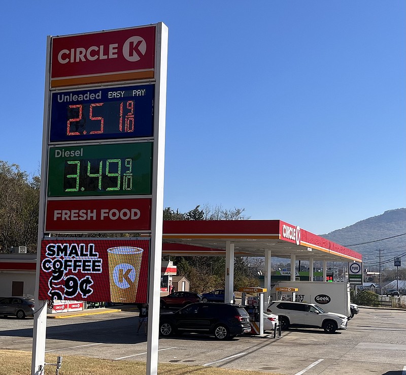 Chattanooga gas prices drop to the lowest level since the start of the year 