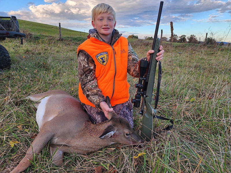 Photo contributed by Larry Case / Kaysen Camp from Roneceverte, W.Va., was one of 17 young people who took part this fall in a special annual hunt sponsored by the West Virginia Division of Natural Resources.