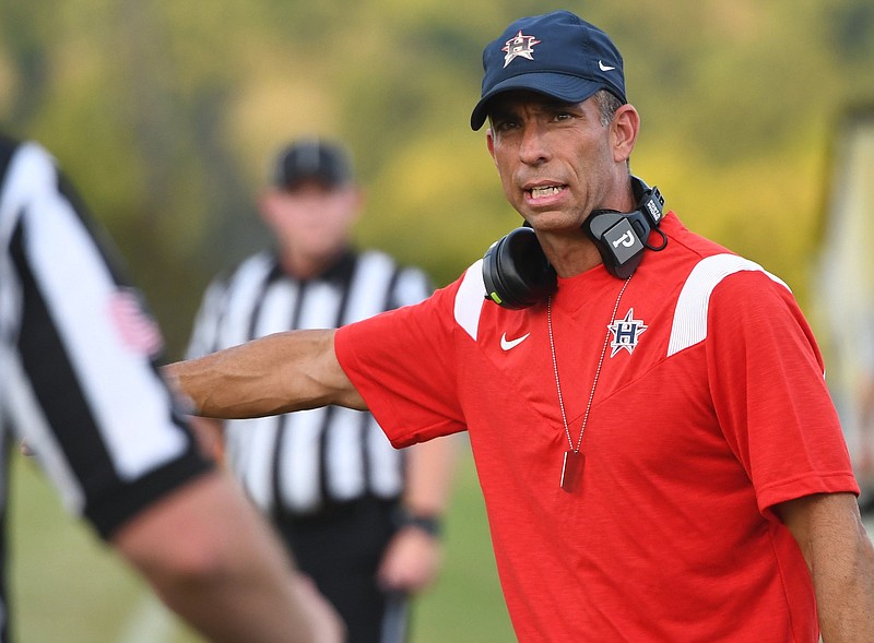 Staff file photo by Robin Rudd / Heritage coach E.K. Slaughter's Generals hung tough with Westminster on Saturday before losing 27-17 in the first round of the GHSA Class AAAA football playoffs in Atlanta.