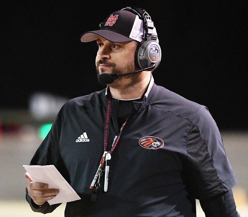 Staff Photo by Robin Rudd / Josh Roberts has announced he is stepping down as Signal Mountain High School football coach after seven seasons.