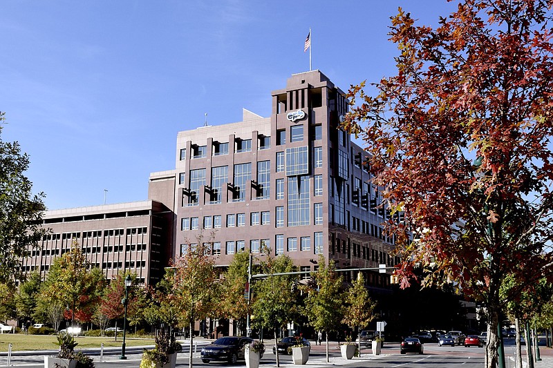 Staff Photo by Robin Rudd /  The EPB headquarters building in downtown Chattanooga is shown in 2019.