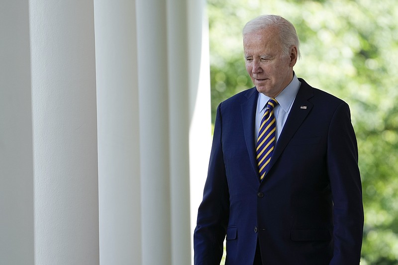 File photo/Susan Walsh/The Associated Press / President Joe Biden walks to speak in the Rose Garden of the White House in Washington on Thursday, May 11, 2023.
