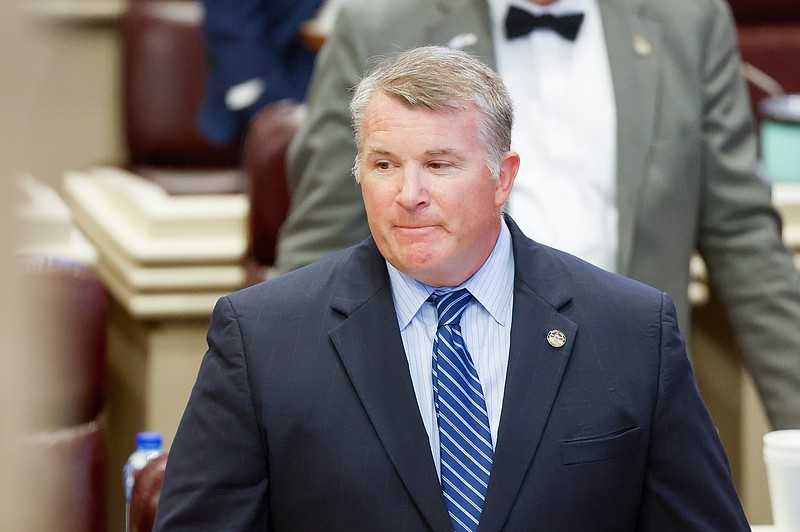 Rep. Joe Lovvorn, R-Auburn, is seen in the chamber of the Alabama House of Representatives on June 6. / Alabama Reflector photo by Stew Milne