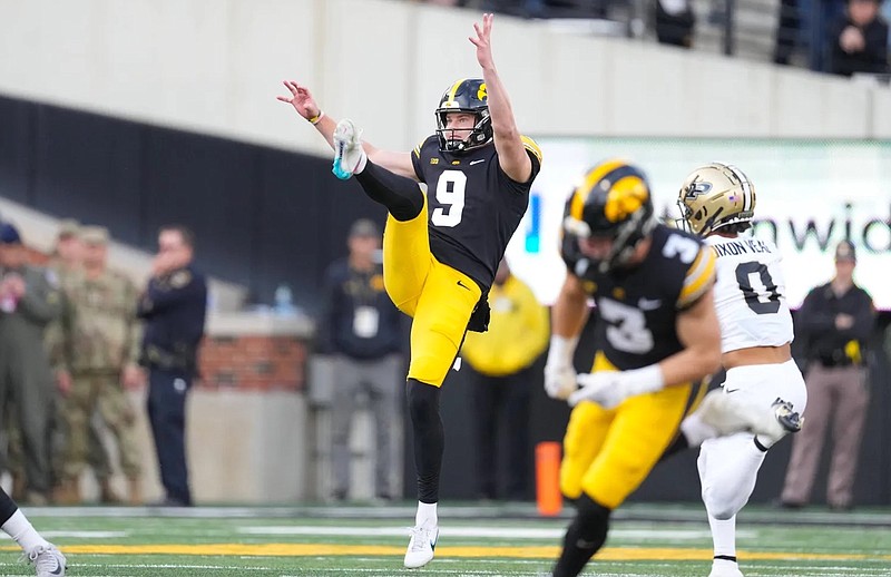 Iowa Athletics photo / Iowa senior punter Tory Taylor leads the nation with 86 punts and with 316.8 punting yards per game, and he enters the Citrus Bowl against Tennessee with 99 career punts of 50-plus yards.