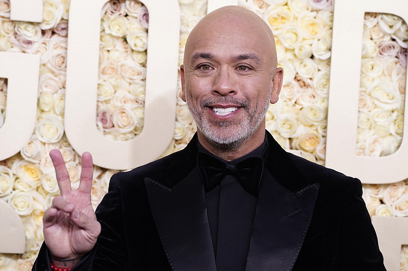 Host Jo Koy arrives at the 81st Golden Globe Awards on Jan. 7, 2024, at the Beverly Hilton in Beverly Hills, Calif. The comedian will bring his standup act to Memorial Auditorium on Jan. 14. / Photo by Jordan Strauss/Invision/AP