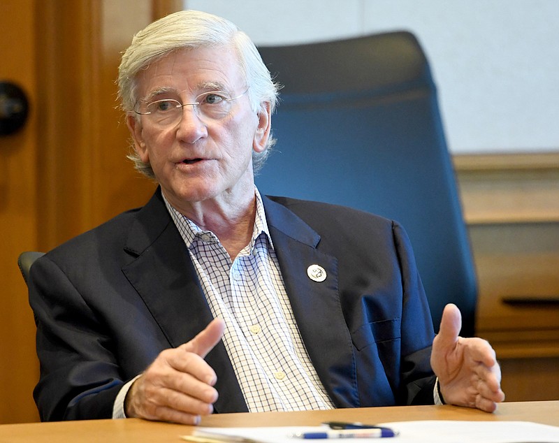 Staff File Photo By Robin Rudd / In an unlikely scenario, if a Democratic state Senate map were somehow adopted by state legislators, a suggested map would move District 10 state Sen. Todd Gardenhire, R-Chattanooga, into a district with likely more Democratic voters than Republicans.