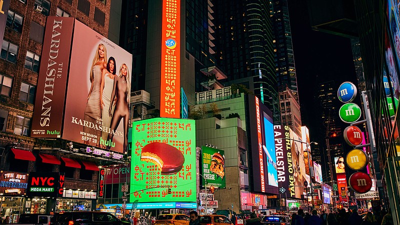 Contributed photo / Tombras, MoonPie's Knoxville-based advertising agency, took out ad space in Times Square.
