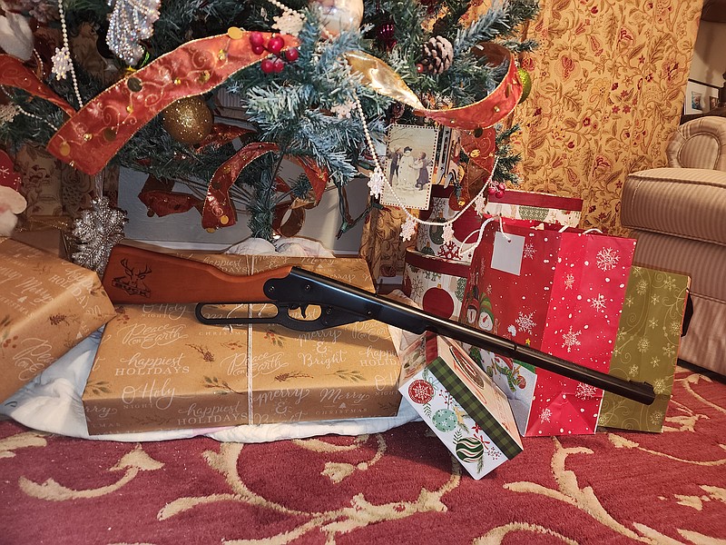Photo contributed by Larry Case / No matter their age, for the hunter there's nothing better on Christmas morning than finding a new gun under the tree.