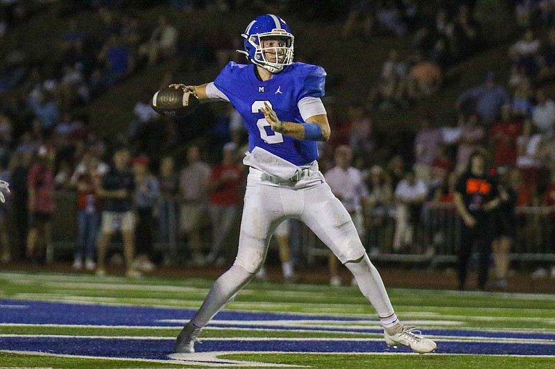 Staff file photo by Olivia Ross / Jay St-Hilaire, a senior this past season, was one of eight McCallie players selected to the TSWA all-state football team for TSSAA Division II-AAA.