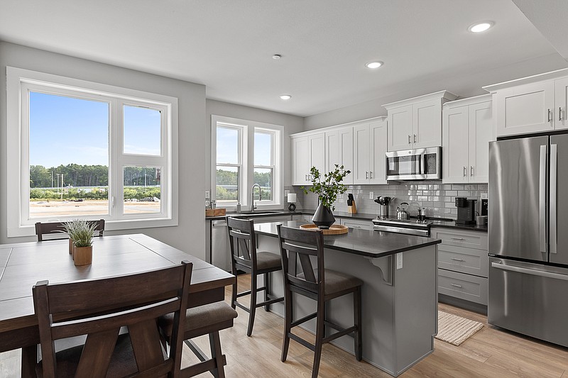 Contributed Photo / Units at Townhomes at the Gateway in East Ridge feature stainless-steel appliances and natural stone countertops. The mixed-use development is anchored by CHI Memorial Stadium, home of the Chattanooga Red Wolves professional soccer team.