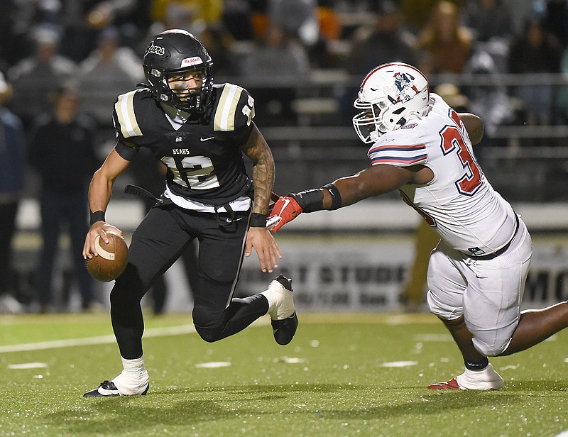 Staff photo by Matt Hamilton/  After helping the team reach the state semifinals, quarterback Kaleb Martin was one of four Bradley Central players who earned all-state recognition.