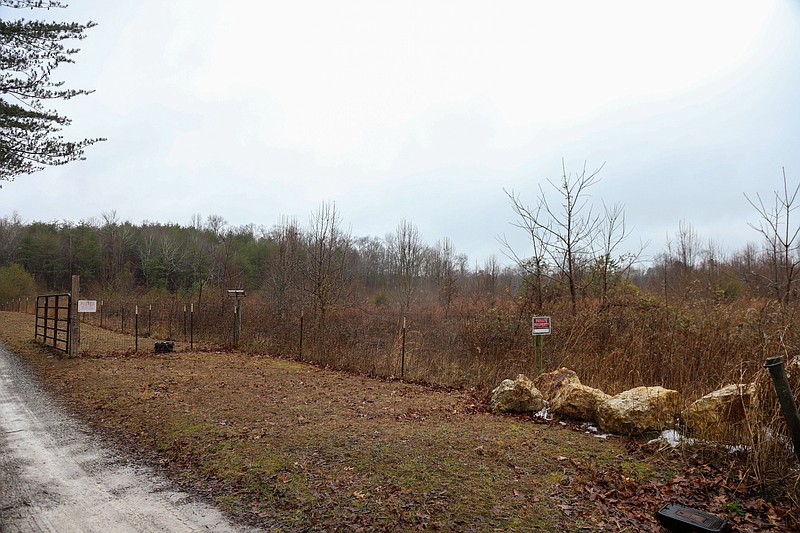 Staff photo by Olivia Ross / A plot of land in Soddy-Daisy between Lovell Road and Dallas Hollow Road is seen Jan. 24.
