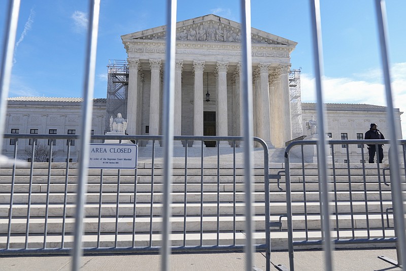 Photo/Mariam Zuhaib/The Associated Press / The U.S. Supreme Court is seen on Thursday, Feb. 8, 2024, in Washington.