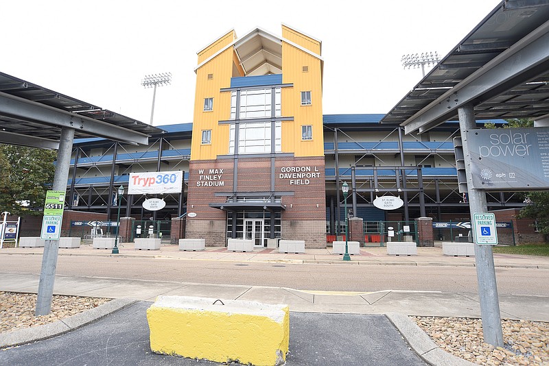 Staff Photo by Matt Hamilton / Finley Stadium, shown here in 2021, will host the Corporate Challenge Chattanooga on June 8, when workers from Chattanooga businesses will compete in more than a dozen sports and contests.