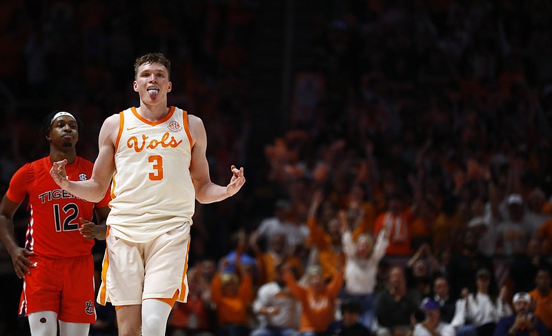 Tennessee Athletics photo / Tennessee fifth-year senior guard Dalton Knecht scored 39 points as the No. 4 Volunteers rallied past No. 11 Auburn 92-84 Wednesday night in Knoxville.