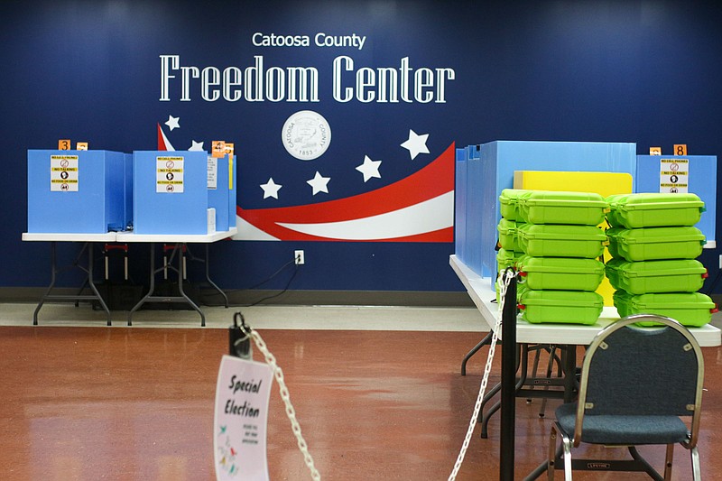 Staff File Photo By Olivia Ross / The Catoosa County Freedom Center is prepared to be the polling location for Georgia voters on May 24, 2022.