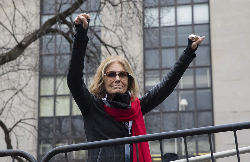 File photo/Ruth Fremson/The New York Times / Gloria Steinem joins thousands of demonstrators at the Women's March in Washington, D.C., on Jan. 21, 2017.