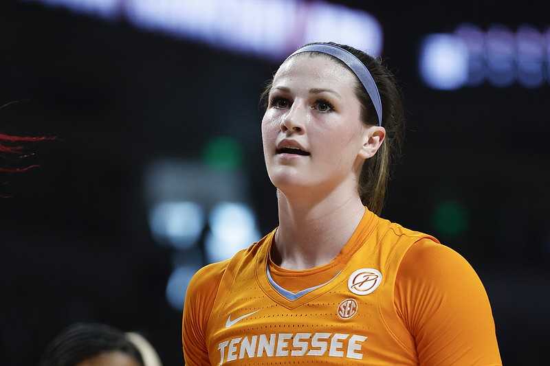 AP file photo by Nell Redmond / Tennessee junior guard Sara Puckett scored 22 points on 8-for-12 shooting in the Lady Vols' win against Kentucky on Thursday in the second round of the SEC tournament.