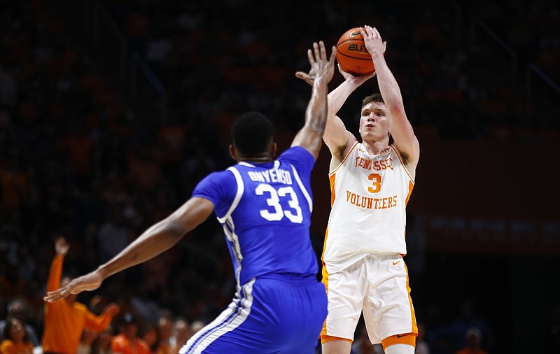 Tennessee Athletics photo / Tennessee's Dalton Knecht scored 40- points Saturday afternoon in his final game at the Food City Center, but the No. 4 Volunteers fell 85-81 to No. 15 Kentucky.