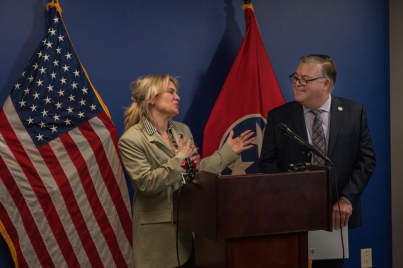 Rep. Aftyn Behn, D-Nashville, and Rep. Todd Warner, R-Chapel Hill, are teaming up on a measure to increase transparency related to legislative sexual harassment investigations. (Photo: John Partipilo)