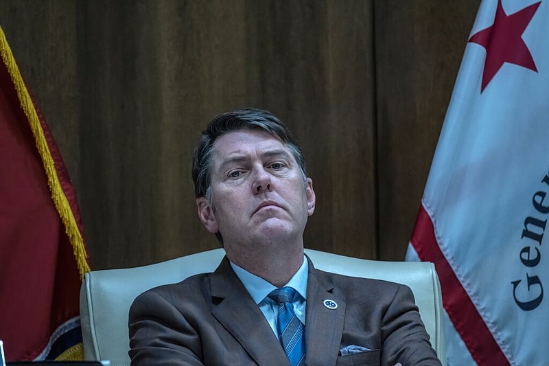 Sen. Shane Reeves, R-Murfreesboro, is sponsoring a bill that would close public college board meetings to discuss “sensitive” topics. / Tennessee Lookout Photo by John Partipilo