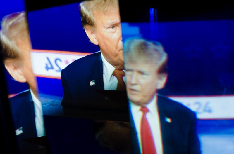 File photo/Ioulex/The New York Times / In an image made from photographing a video broadcast, former President Donald Trump participates in a town hall event in Iowa for Fox News on Jan. 10, 2024. The Confederate Lost Cause narrative came after enormous loss: hundreds of thousands of soldiers had died, and the South was decimated. Trump's lost cause, on the other hand, is about his inability to accept losing, NYT columnist Charles Blow writes.