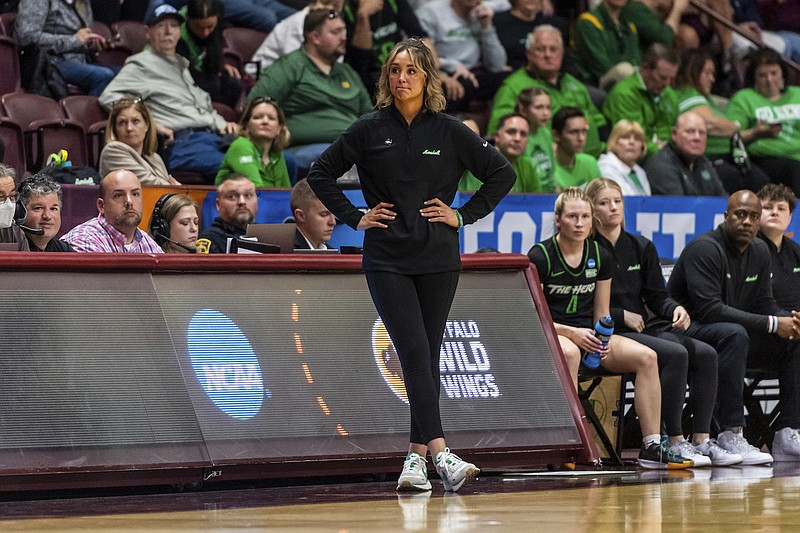 The Associated Press / Robert Simmons
Marshall's Kim Caldwell was announced Sunday as the next head coach of the University of Tennessee women's basketball program. Caldwell took Marshall to the NCAA women's tournament this season.