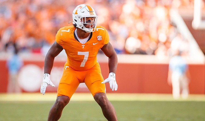 Tennessee Athletics photo by Kate Luffman / Tennessee sophomore linebacker Arion Carter has been limited this spring in Knoxville, but new linebackers coach William Inge is excited about having him at 100% for preseason camp.