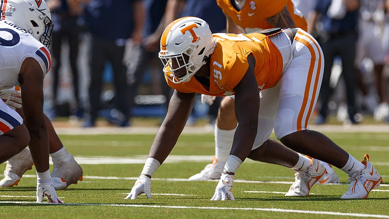 Tennessee Athletics photo by Kate Luffman / Tennessee redshirt sophomore defensive lineman Jayson Jenkins has appeared in only seven games through two seasons but continues to compete for playing time in a very experienced position group.