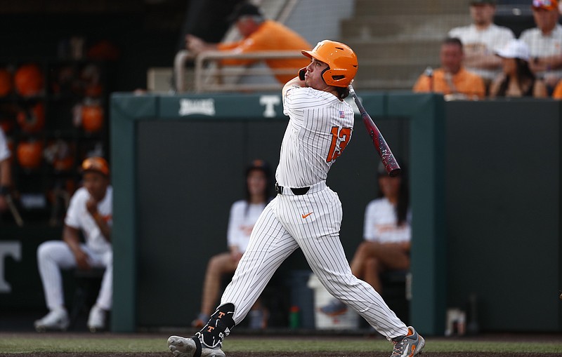 Tennessee Athletics photo / Sophomore right fielder Reese Chapman hit two of Tennessee's six home runs Tuesday night during a 20-5 clobbering of Bellarmine inside Lindsey Nelson Stadium.