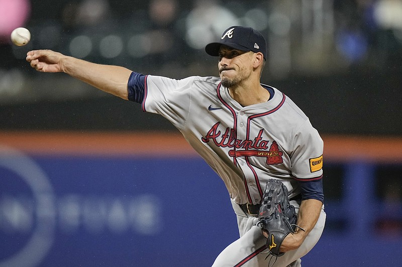 AP photo by Frank Franklin II / Atlanta Braves pitcher Charlie Morton reached the 2,000-inning milestone for his MLB career during Friday night's win against the New York Mets.