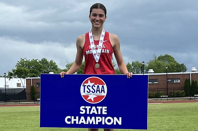Contributed photo / Signal Mountain sophomore Marlee Burkley became her school's first pentathlon state champion Wednesday by winning the TSSAA Class AA event.